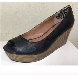 Lucky Peep Toe Wedge